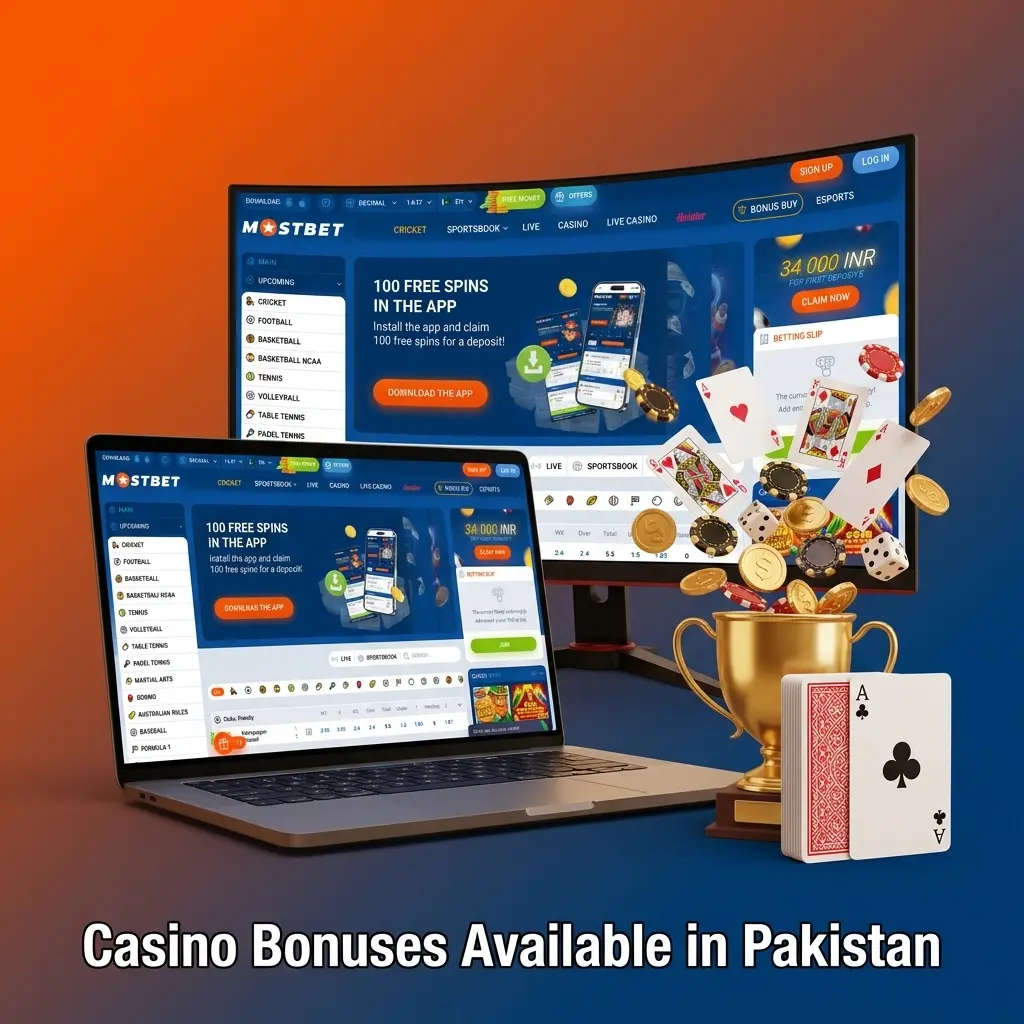 Casino bonuses available in Pakistan including welcome offers, deposit rewards, and promotions with clear activation steps and conditions