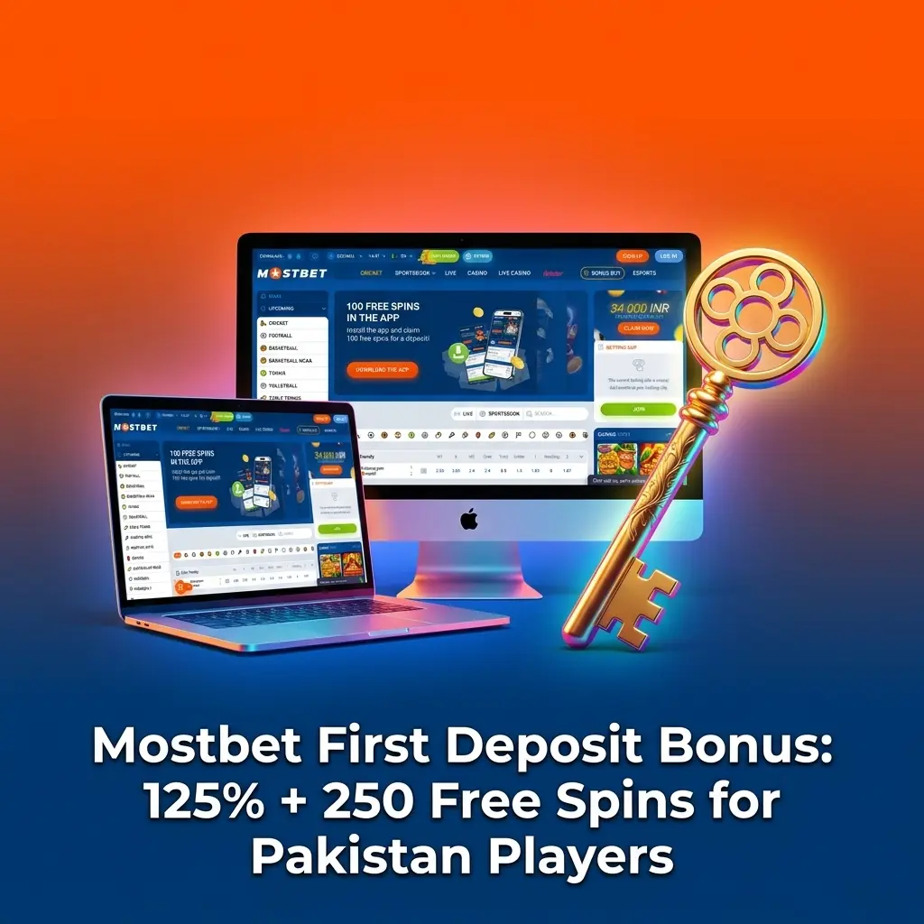 Mostbet first deposit bonus 125% plus 250 free spins for Pakistan players up to PKR 25,000