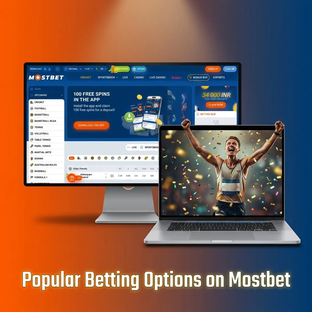 Mostbet popular betting options including pre-match and in-play sports wagering features for Pakistani bettors